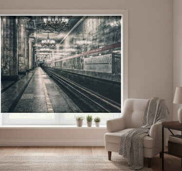 Estore de rolo cinzento plataforma metro - TenStickers