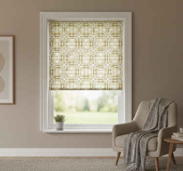 Vintage roller blind with retro design - TenStickers