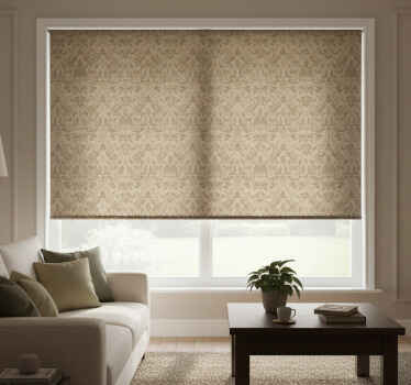 Vintage roller blind with elegant floral design - TenStickers