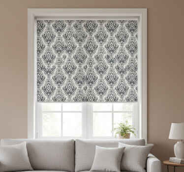 Retro rullegardin med elegante botaniske former - TenStickers