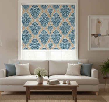 Retro rullegardin med elegant udsmykningsdesign - TenStickers