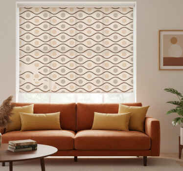Rollo fenster vintage beige im 70er jahre stil - TenStickers