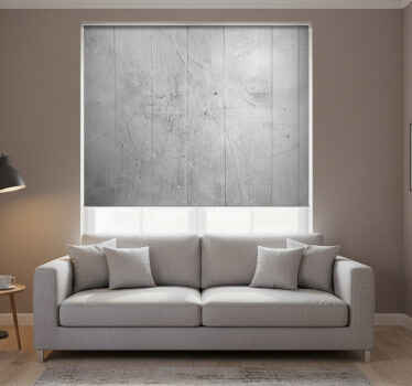 Vintage stor perde - retro ham gri beton tarzı - TenStickers