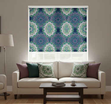 Vintage stor perde - sırlı cam mandala - TenStickers