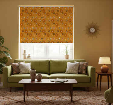 Rollo fenster vintage 60er jahre blumenpracht - TenStickers