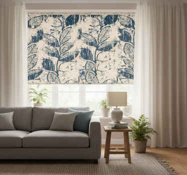 Rollo fenster vintage im grunge vintage muster - TenStickers