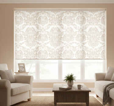 Rollo fenster vintage mit damastmuster - TenStickers