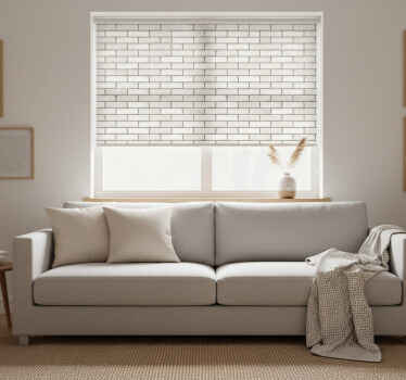 Rollo fenster vintage helle ziegel - TenStickers