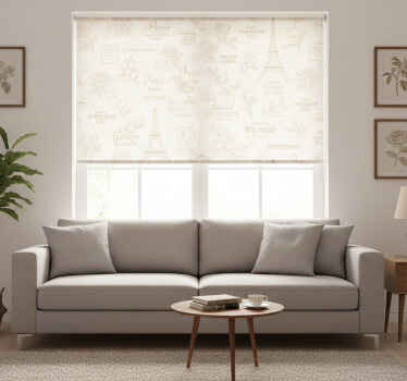 Rollo fenster vintage im pariser stil - TenStickers
