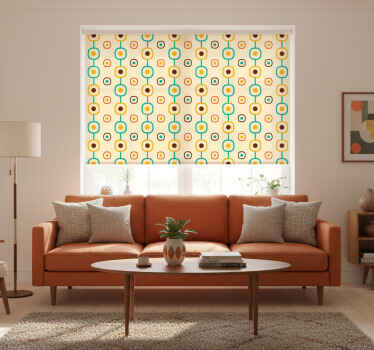 Rollo fenster vintage 60er jahre geometrisch - TenStickers