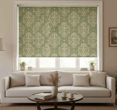 Rollo fenster vintage mit klassischen blumenmotiven - TenStickers