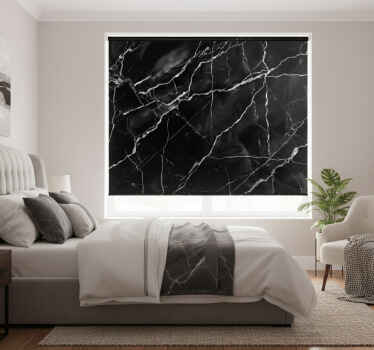 Black blind marble effect - TenStickers