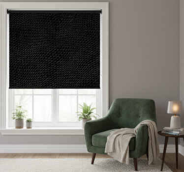 Black blind textured weave reptile design - TenStickers