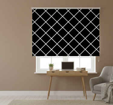 Black blind with contemporary geometric lines - TenStickers