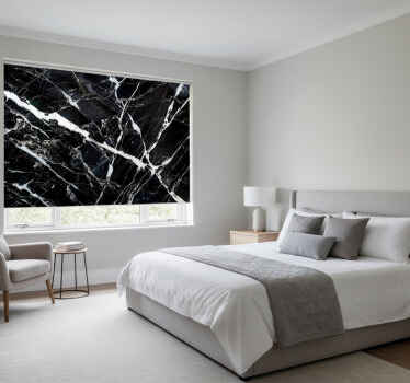 Black blind white marble shades - TenStickers