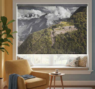 Tenda a rullo soggiorno vista aerea di choquequirao - TenStickers