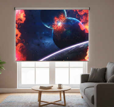 Living room blind cosmic burst - TenStickers
