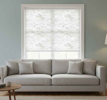 White window blind with a soft texture - TenStickers