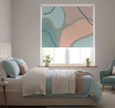 Toile fenêtre chambre formes géométriques abstraites - TenStickers