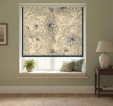 Toile fenêtre chambre motif pivoine varié - TenStickers