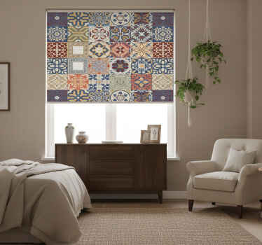 Toile fenêtre chambre motif portugais simple - TenStickers