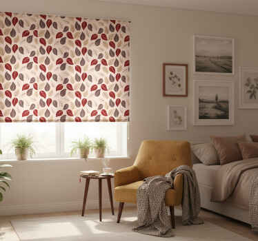 Toile fenêtre chambre motif feuilles d'automne - TenStickers