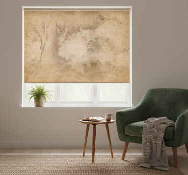 Beige roller blind vintage rainforest landscape - TenStickers