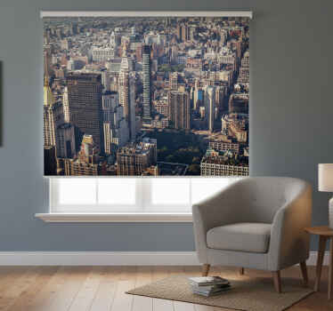 Toile fenêtre chambre paysage urbain rétro nyc - TenStickers