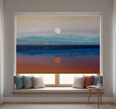 Toile fenêtre chambre design de lune magnifique - TenStickers