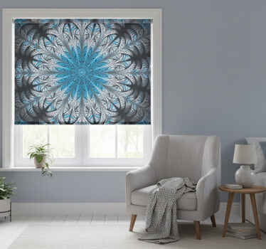 Toile fenêtre chambre mandala brumeux - TenStickers