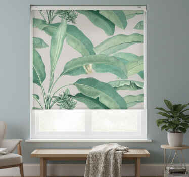 Toile fenêtre chambre arbres tropicaux nordiques - TenStickers