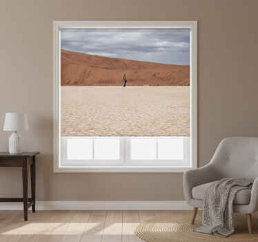 Toile fenêtre chambre paysage désertique - TenStickers