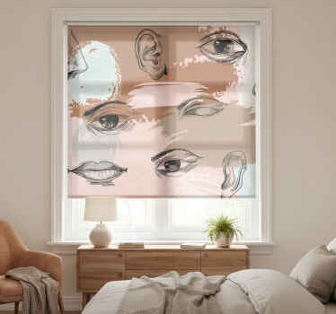 Toile fenêtre chambre art des détails corporels - TenStickers