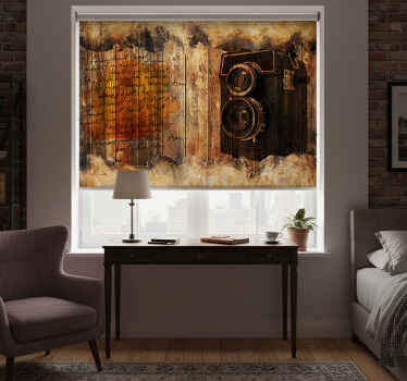Toile fenêtre chambre engrenage industriel - TenStickers
