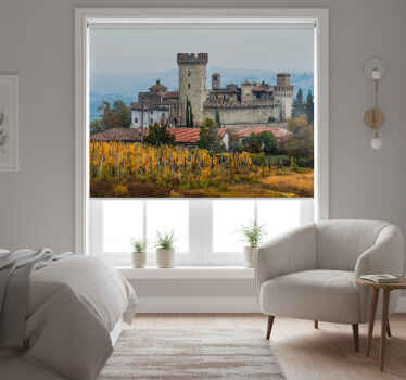Rollo fenster schlafzimmer im design schöner weinberge - TenStickers