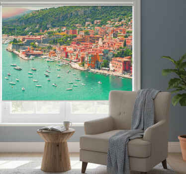 Toile fenêtre chambre plage magnifique de la côte d'azur - TenStickers