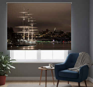 Toile fenêtre chambre paysage de kalmar - TenStickers
