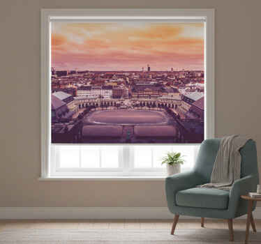 Toile fenêtre chambre vue du ciel de copenhague - TenStickers