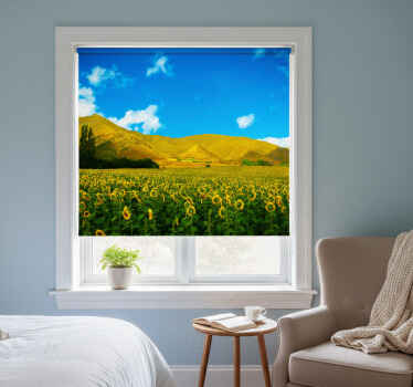 Toile fenêtre chambre paysage printanier agricole - TenStickers