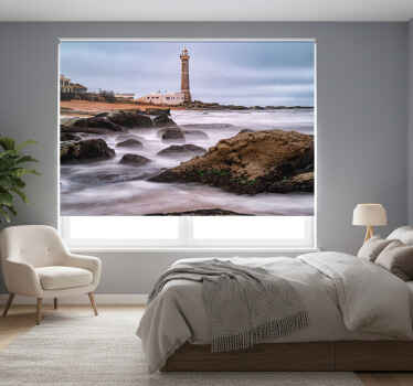 Toile fenêtre chambre paysage de cabo polonio - TenStickers