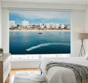 Toile fenêtre chambre paysage de punta del este - TenStickers
