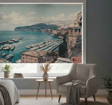 Blind bedroom sorrento landscape south italy - TenStickers