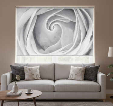 Living room blind 3d effect marble rose - TenStickers