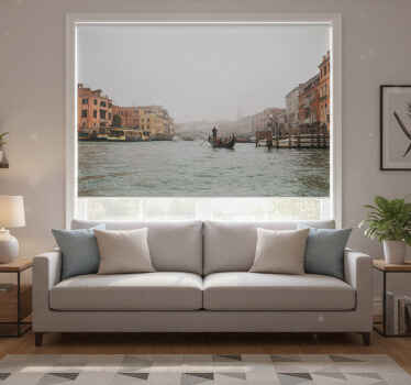 Living room blind inspired by venice canals - TenStickers