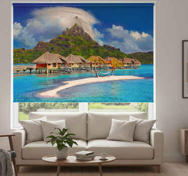 Living room blind beach cottage style - TenStickers