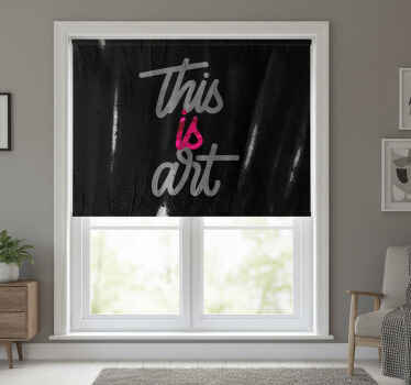 Toile fenêtre chambre tapis vinyle rose et noir 2 - TenStickers