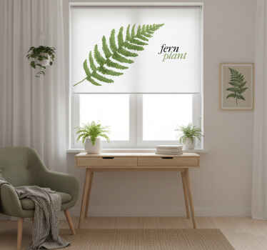 Rollo fenster schlafzimmer fern pflanzen vinylteppich 1 - TenStickers