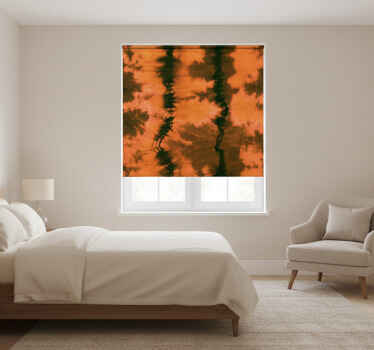 Toile fenêtre chambre dégradé marron et noir - TenStickers