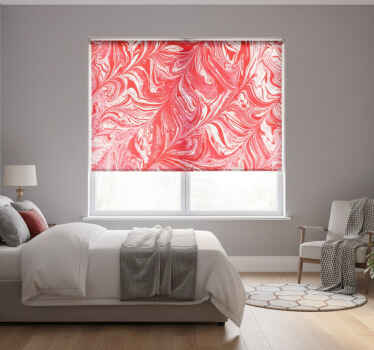 Toile fenêtre chambre texture ondulée rouge - TenStickers