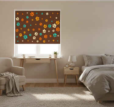 Toile fenêtre chambre empreinte de patte de chien - TenStickers